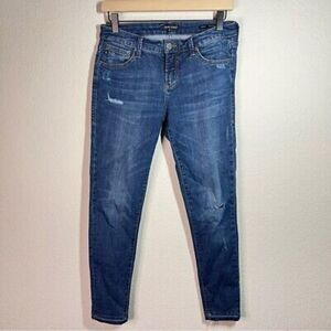 Dear John womens joyrich comfort skinny distressed released hem jeans size 27